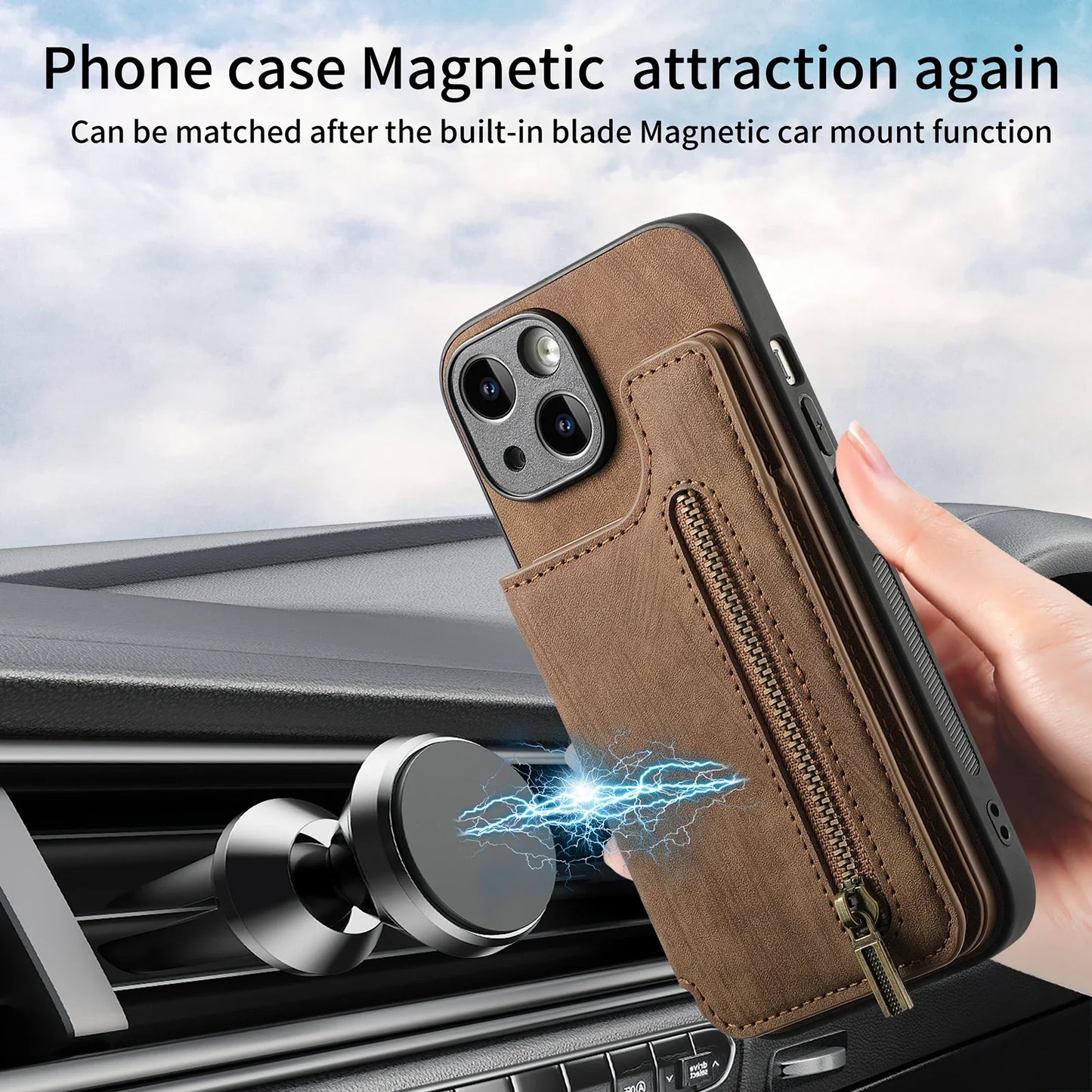 Titanium Suede Wallet Case